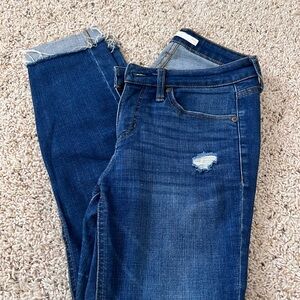 LC Lauren Conrad Dark Blue Skinny Jeans